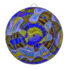 "As the Water Recedes" Metal Cage Dart Board