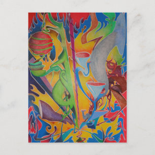 As the world turns postcard