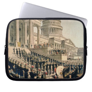 As They Appeared Participating in the Inauguration Laptop Sleeve