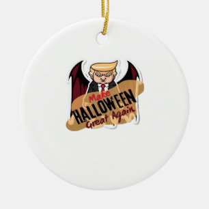As Vampire - Make Halloween Great Again. Classic Ceramic Tree Decoration