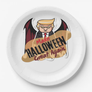 As Vampire - Make Halloween Great Again. Classic Paper Plate