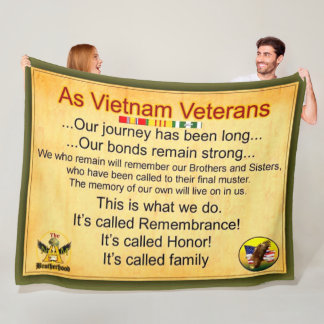 AS VIETNAM VETERANS FLEECE BLANKET