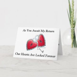 As You Await My Return...Greeting Card