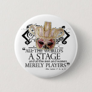 As You Like It Quote 6 Cm Round Badge