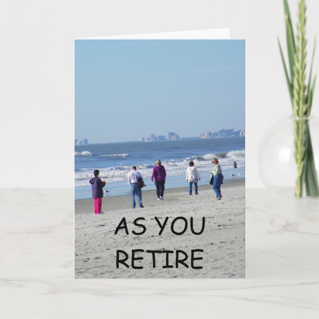 AS YOU RETIRE CARD (Front)