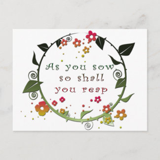 As You Sow Postcard