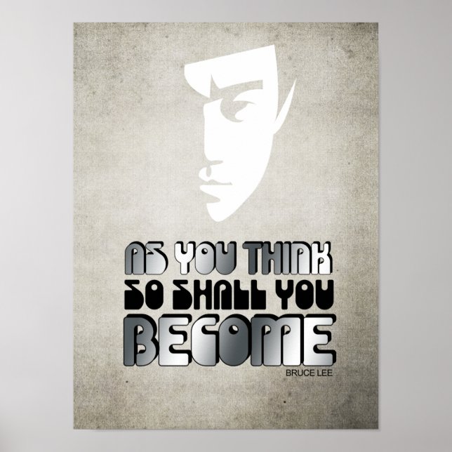 as you think so shall you become poster (Front)
