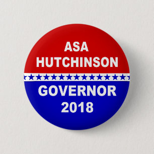 Asa Hutchinson Arkansas Governor 2018 6 Cm Round Badge