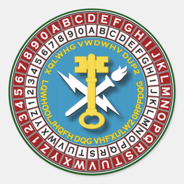 ASA INSCOM 2s Classic Round Sticker (Front)