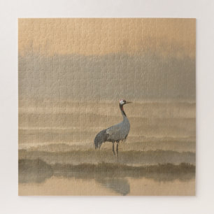 "Asagiri no Kushiro Marsh - A Moment of Tancho Res Jigsaw Puzzle