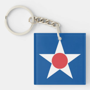 Asahikawa city flag Hokkaido prefecture japan symb Key Ring