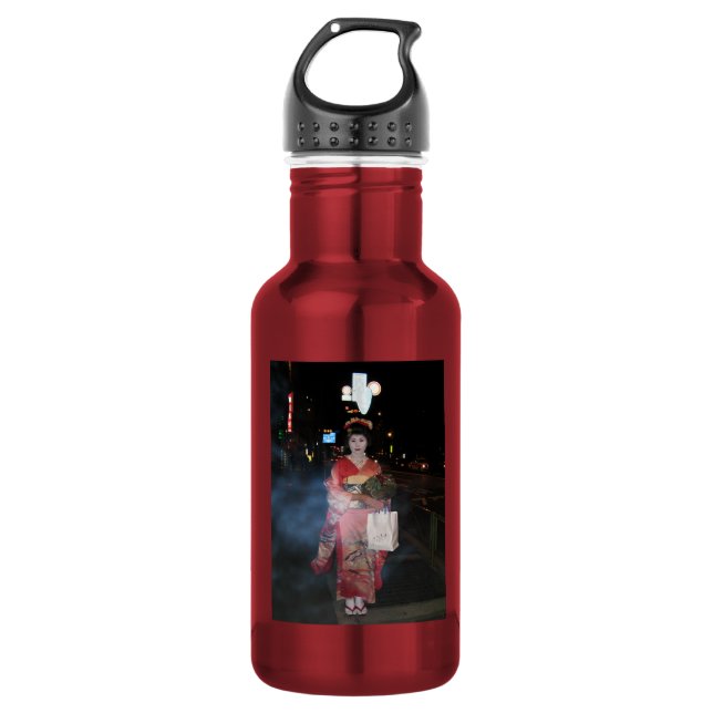 Asakusa Geisha Neo Tokyo 532 Ml Water Bottle (Front)