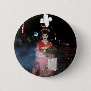Asakusa Geisha Neo Tokyo 6 Cm Round Badge