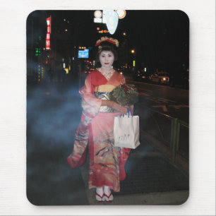 Asakusa Geisha Neo Tokyo Mouse Mat