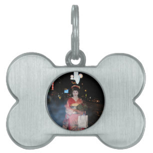 Asakusa Geisha Neo Tokyo Pet ID Tag