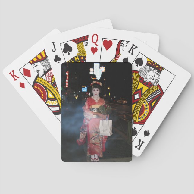Asakusa Geisha Neo Tokyo Playing Cards (Back)