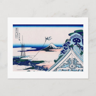 Asakusa Hongan-ji Temple Hokusai Fine Japanese Postcard