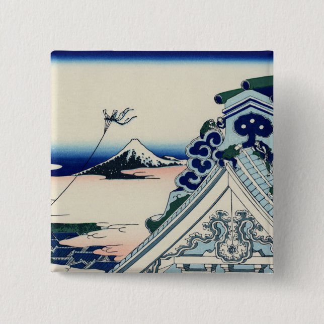 Asakusa Honganji Temple in the Eastern Capital 15 Cm Square Badge (Front)