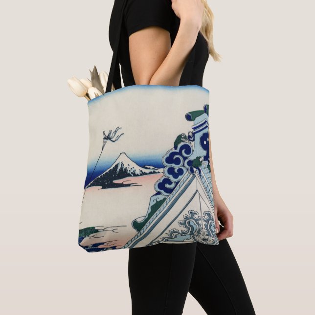 Asakusa Honganji Temple in the Eastern Capital Tote Bag (Close Up)