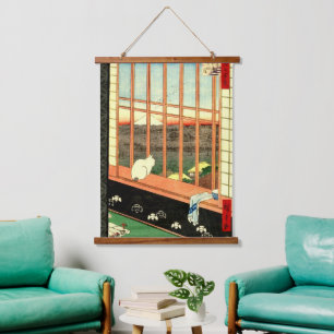 Asakusa Ricefields Utagawa Hiroshige 1857  Hanging Tapestry