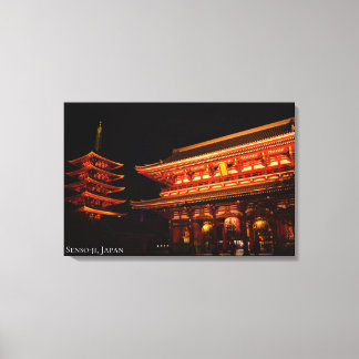 Asakusa Sensoji Temple Japan Travel Landscape Canvas Print