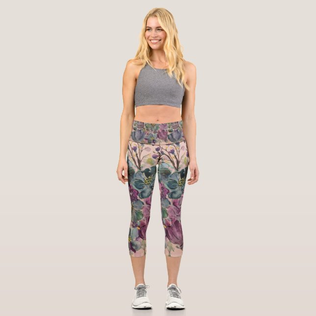 Asana Blossom Yoga Pants (Front)