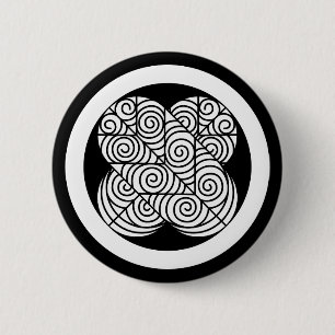 Asano Hawk feathers 6 Cm Round Badge