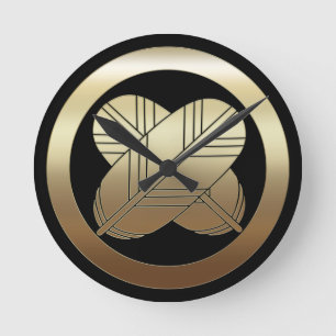 asano kamon family crest clock