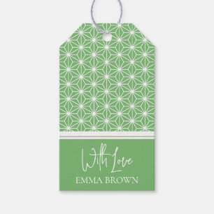 Asanoha   Japanese KIMONO pattern  Gift Tags