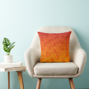 Asanoha Japanese Pattern (Prism) Throw Pillow