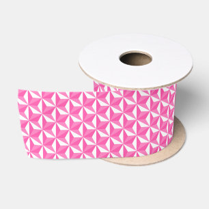 Asanoha motive Sakura model Satin Ribbon