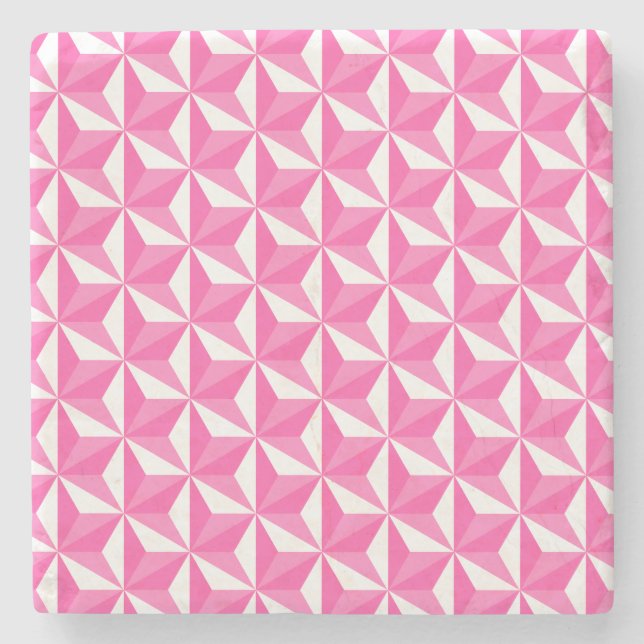 Asanoha motive Sakura model Stone Coaster (Front)