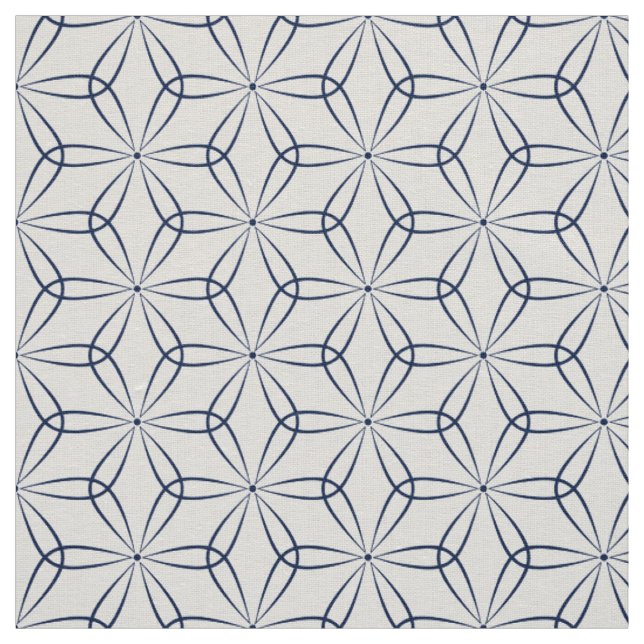 Asanoha Style 02 - Dark Blue Indigo 001744 Fabric (Swatch)