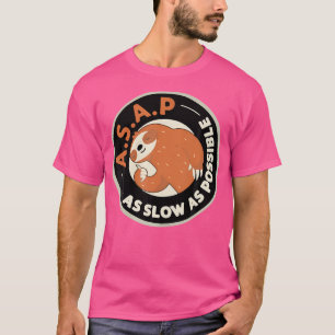 Asap As Slow As Possible Sloth Hiking Camping Love T-Shirt
