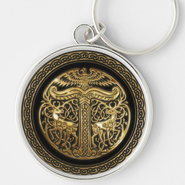 Asatru Irminsul Key Ring (Front)