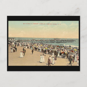 Asbury Avenue, Asbury Park, New Jersey Postcard