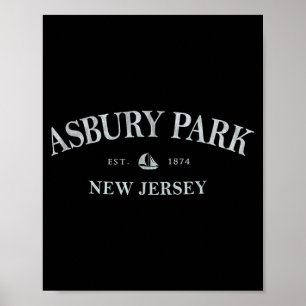 Asbury Park New Jersey _ Asbury Park NJ Sailboat Poster