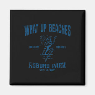 Asbury Park New Jersey Nj Funny Vintage Beaches Te Magnet