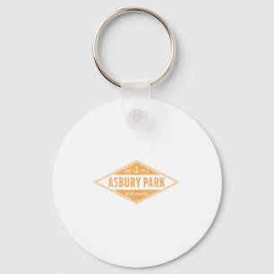 Asbury Park New Jersey Nj Souvenir Vacation Vintag Key Ring