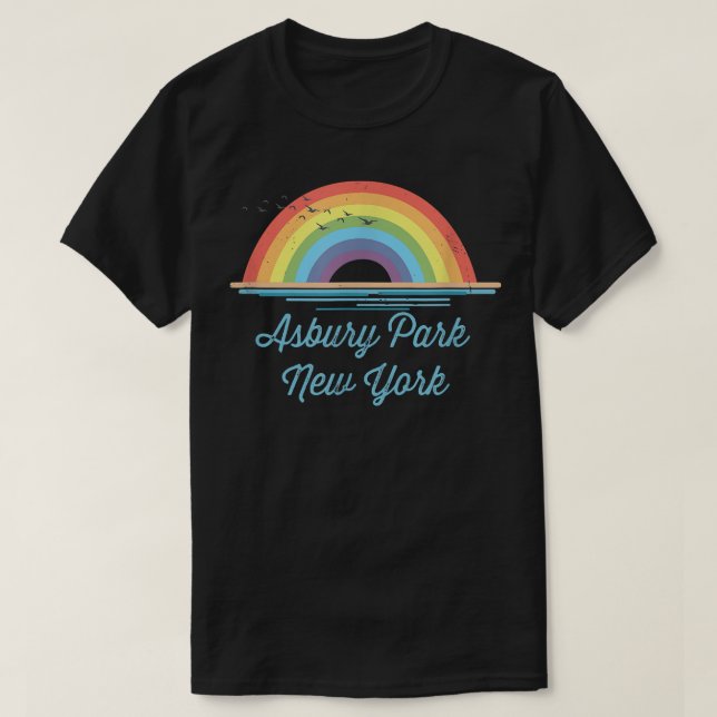 Asbury Park New York Souvenir Graphic  T-Shirt (Design Front)