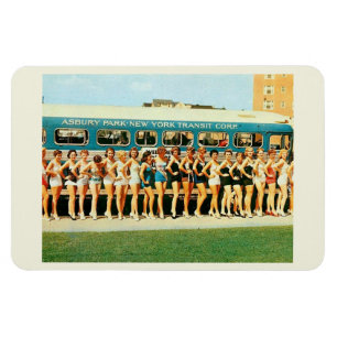 Asbury Park NJ, Beauty Pageant Vintage Magnet