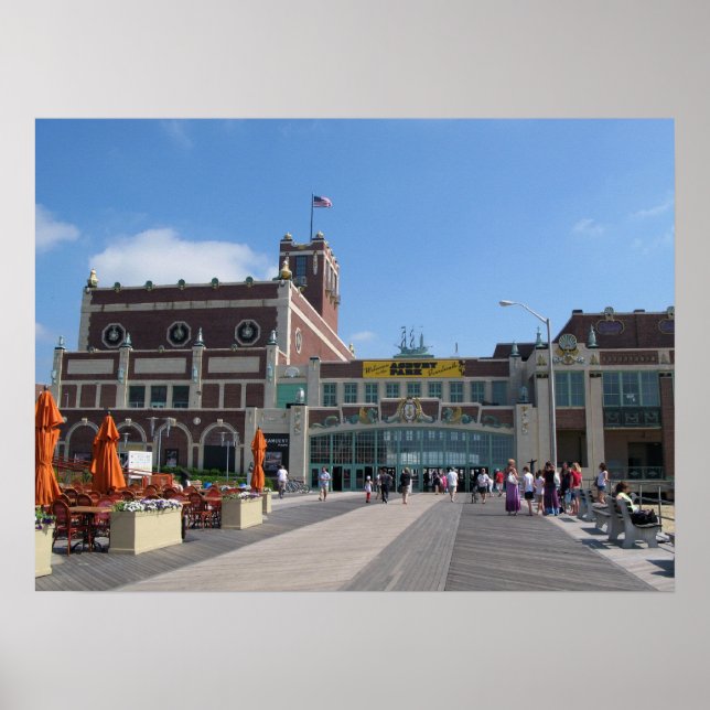 Asbury Park NJ Boardwalk - Paramount Theatre Poster (Front)