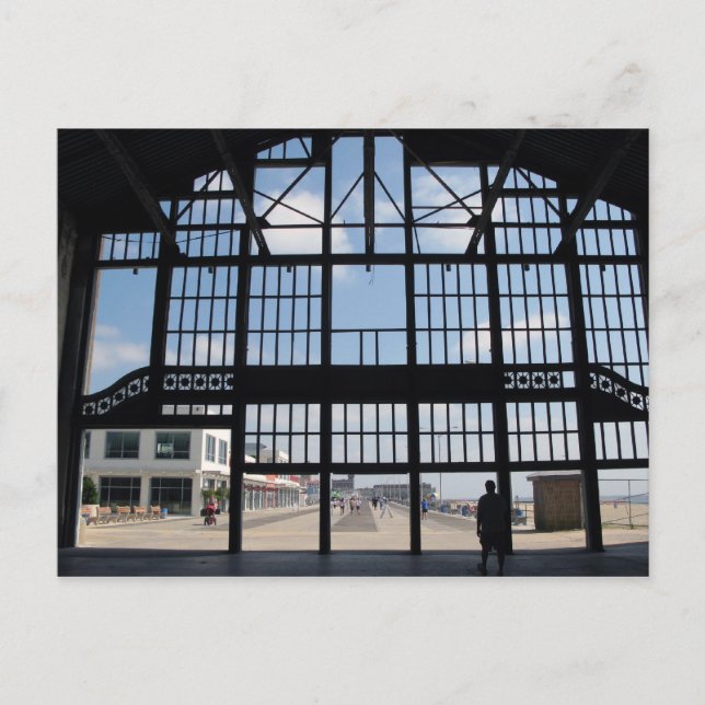 Asbury Park NJ Boardwalk View from Casino Building Postcard (Front)