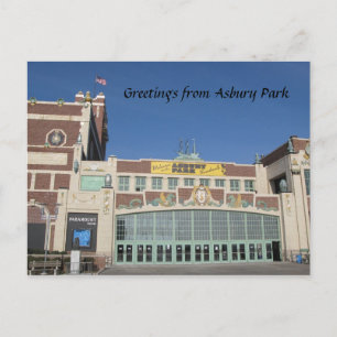 Asbury Park NJ Paramount Theatre & Convention Hall Postcard