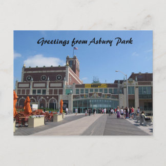 Asbury Park NJ Paramount Theatre, Greetings fro... Postcard