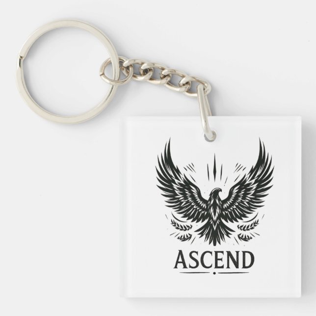 Ascend – Rising Eagle Emblem Key Ring (Front)