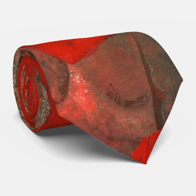 "Ascenders" Abstract Design Tie (Rolled)