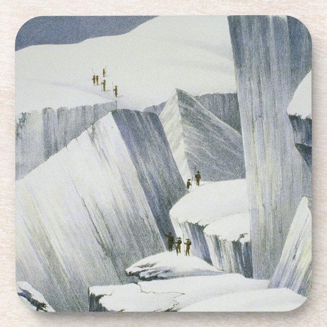 Ascending a Cliff, from 'A Narrative of an Ascent Coaster (Front)