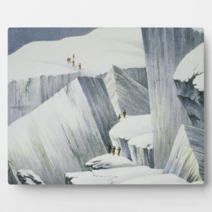 Ascending a Cliff, from 'A Narrative of an Ascent Plaque