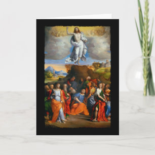Ascension into Golden Clouds Holiday Card